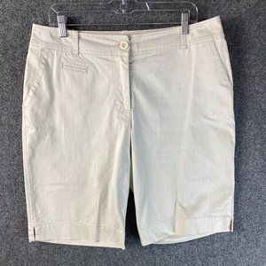 Chino Bermuda Shorts Chino Size 2 White Women's Cotton Adults